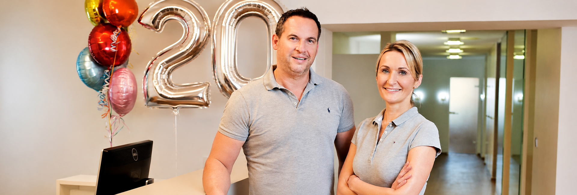 20 Jahre Jubiläum in der Praxis · Kieferorthopädische Fachpraxis Essen Dr. Christoph Kiwitz & Dr. Gabriele Gabersek